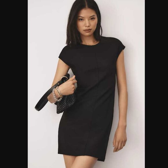 Anthropologie Dresses & Skirts - New L Maeve x Anthropologie Cap-sleeve slim mini dress in black